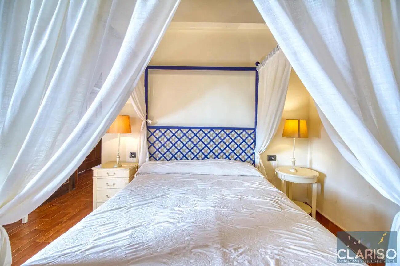 Villa Nerea: Ferienhaus mit Pool und tropischem Palmengarten in Tijarafe auf La Palma