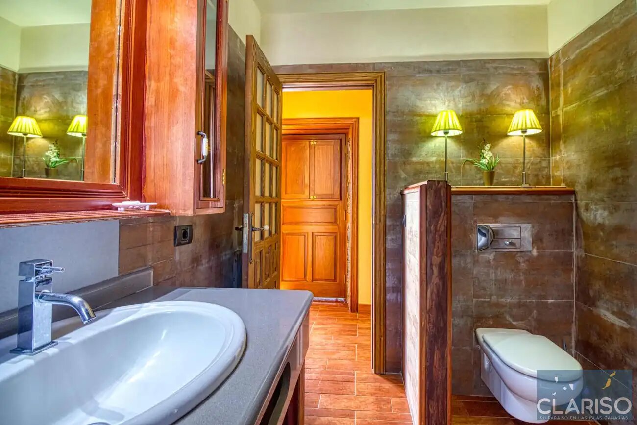 Villa Nerea: Ferienhaus mit Pool und tropischem Palmengarten in Tijarafe auf La Palma
