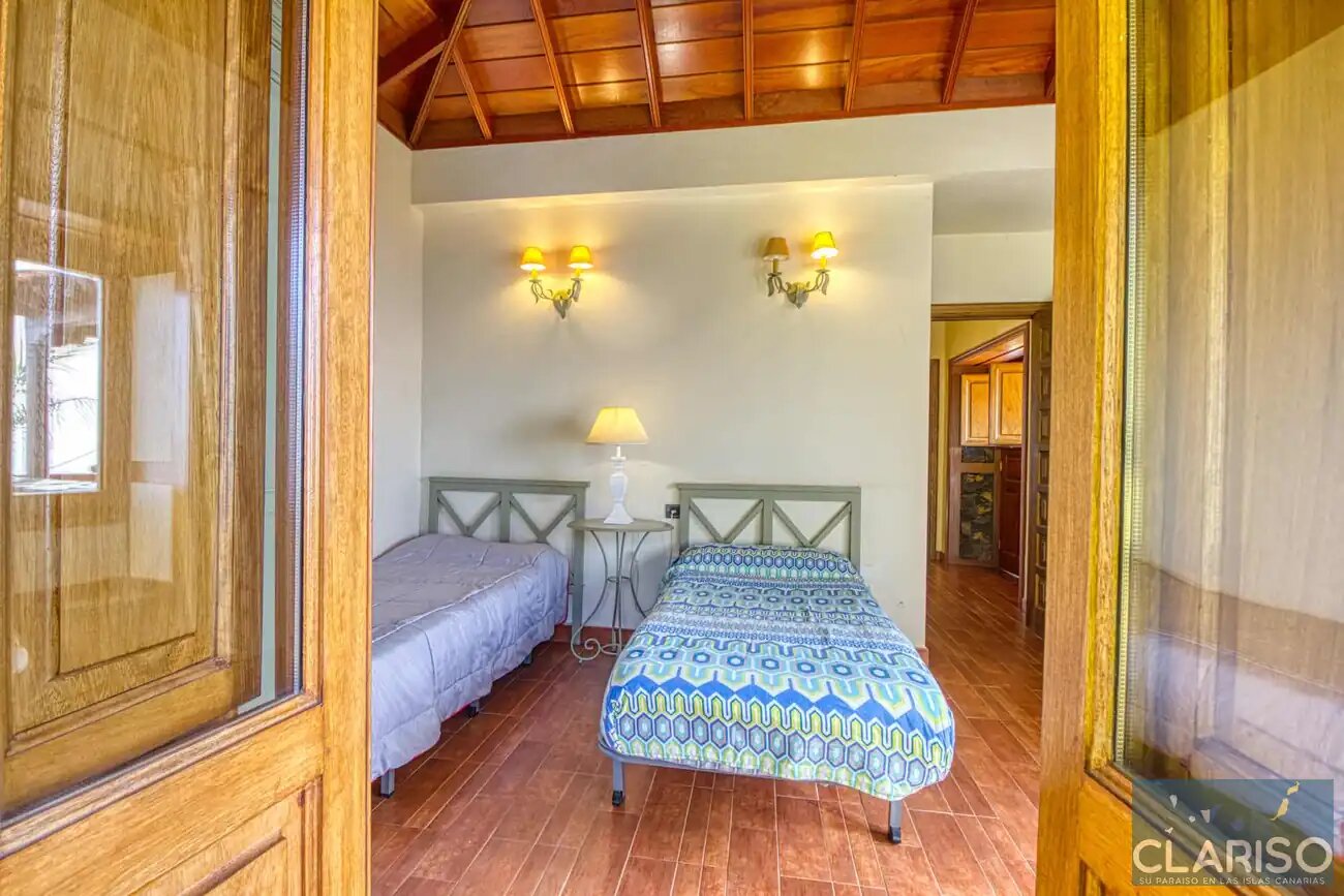 Villa Nerea: Ferienhaus mit Pool und tropischem Palmengarten in Tijarafe auf La Palma