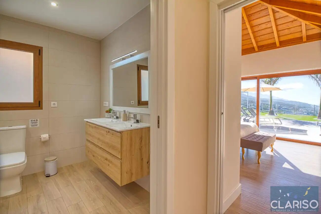 Villa Maraja: Neubau-Villa mit nachhaltigem Energiesystem und Meerblick in Tijarafe auf La Palma