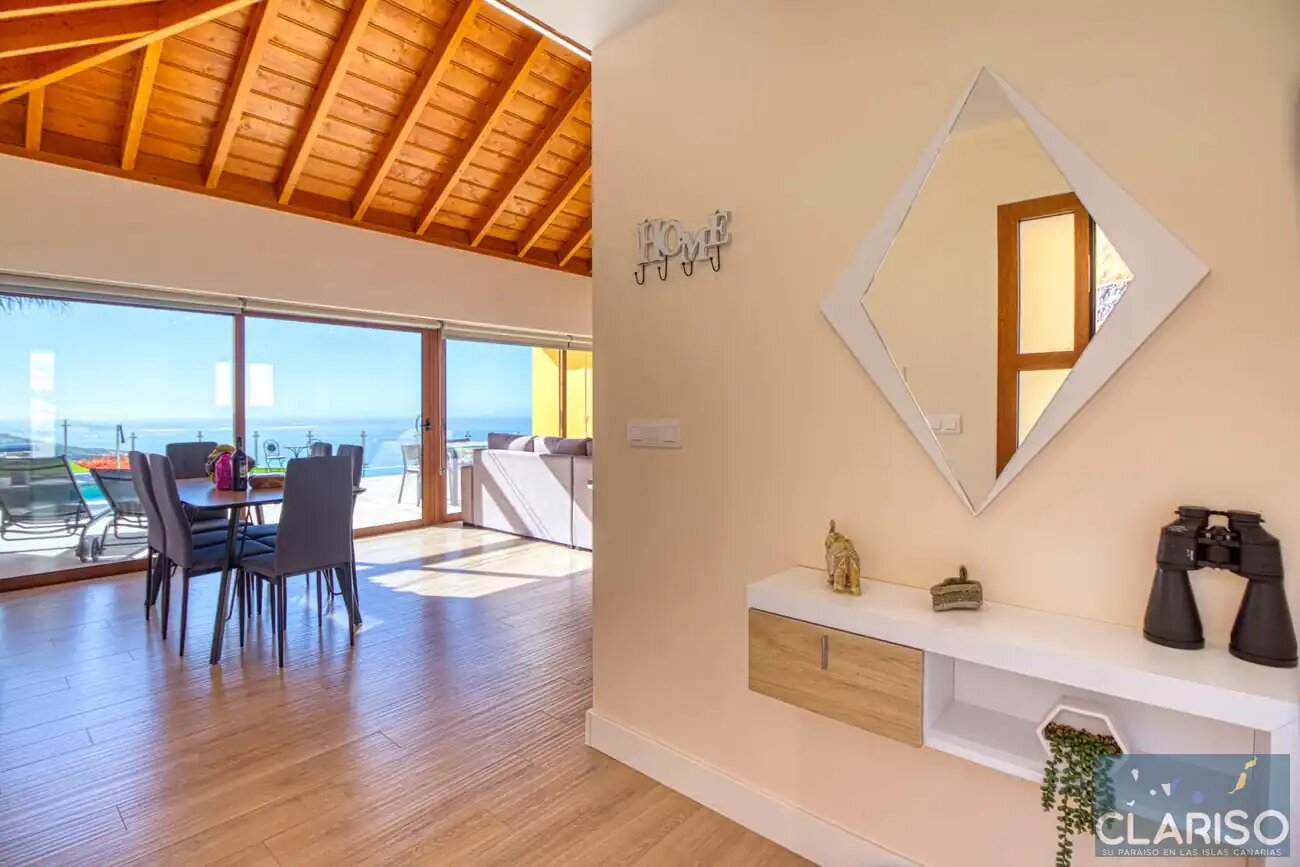 Villa Maraja: Neubau-Villa mit nachhaltigem Energiesystem und Meerblick in Tijarafe auf La Palma