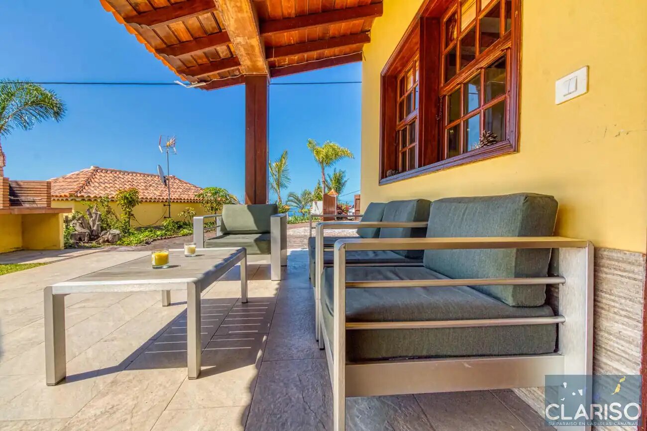 Casa Pilar: Ferienhaus mit Gemüse-Ernte-Garten und Pool in La Punta, Tijarafe auf La Palma