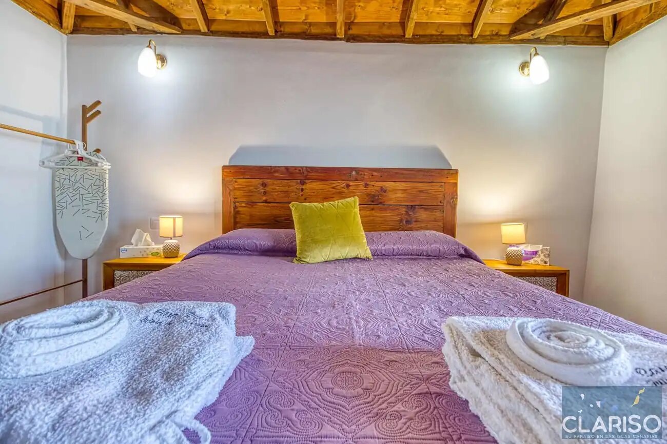 Casa Rural Quinta Los Naranjos: Kanarisches Landhaus mit Teaholz-Decke und Inselpanorama in Villa de Mazo auf La Palma
