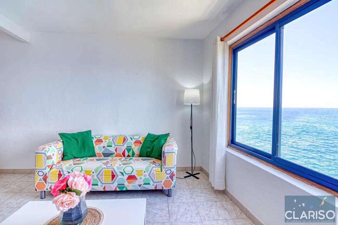 Apartamentos La Bayana 7: Penthouse-Ferienwohnung direkt am Atlantik nahe Puerto Naos auf La Palma