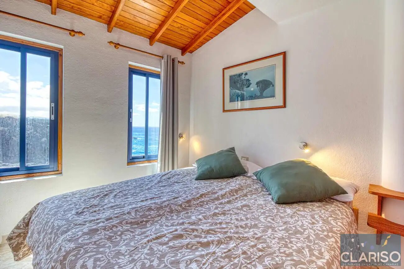 Apartamentos La Bayana 8: Ferienwohnung mit bestem Meerblick direkt am Atlantik nahe Puerto Naos auf La Palma