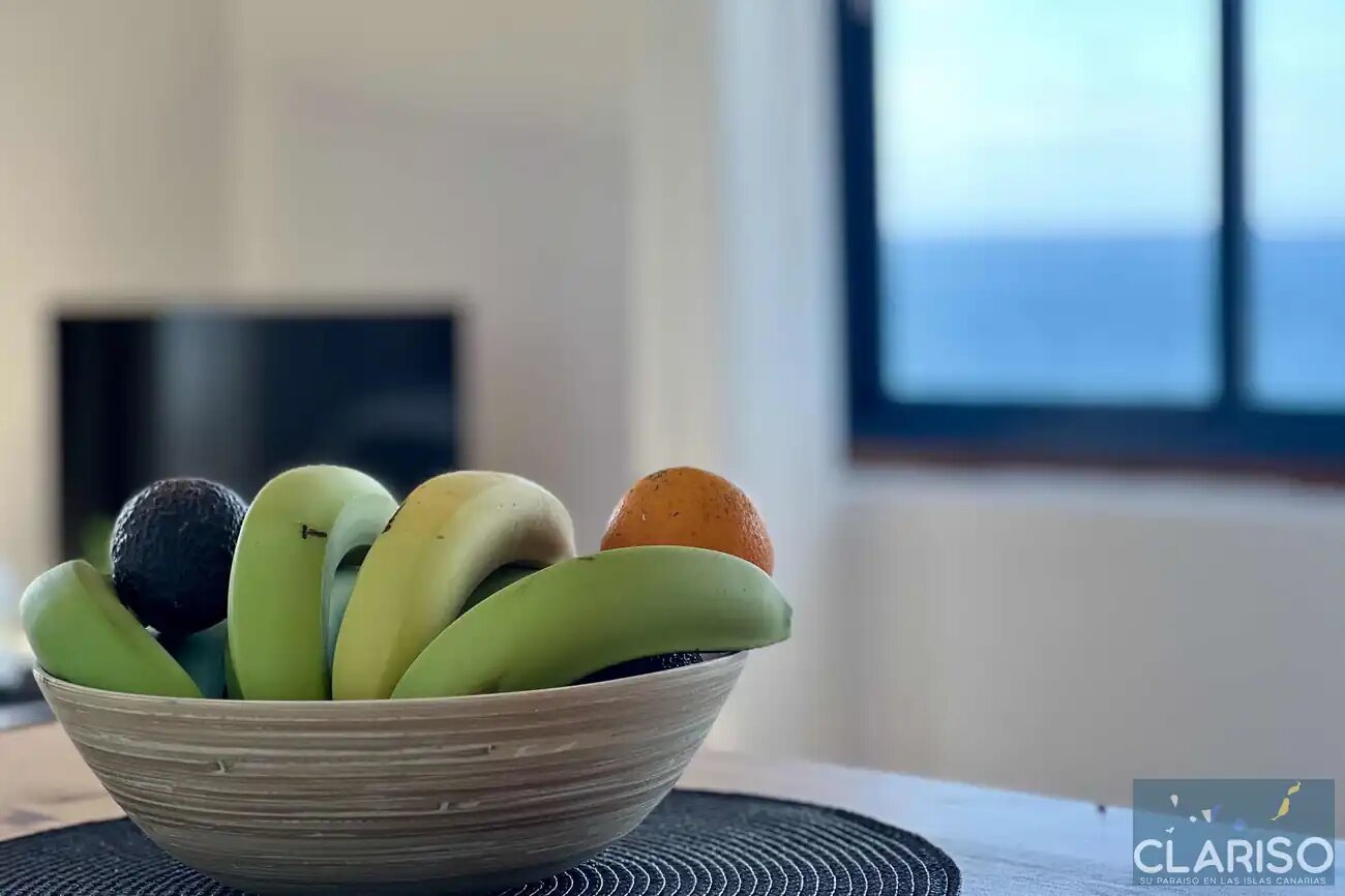 Apartamentos La Bayana 8: Ferienwohnung mit bestem Meerblick direkt am Atlantik nahe Puerto Naos auf La Palma