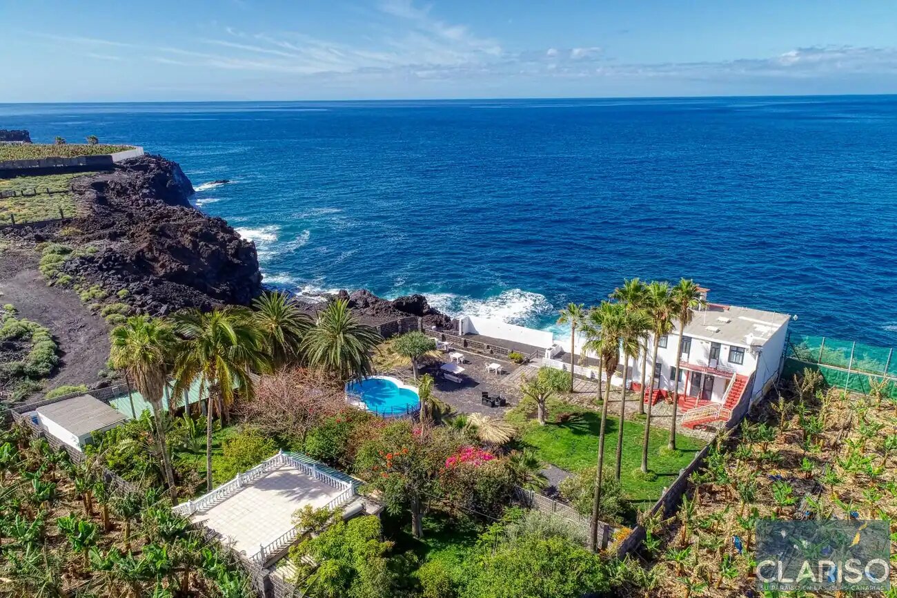 Apartamentos La Bayana 6: Ferienwohnung mit Meerblick direkt am Atlantik nahe Puerto Naos auf La Palma
