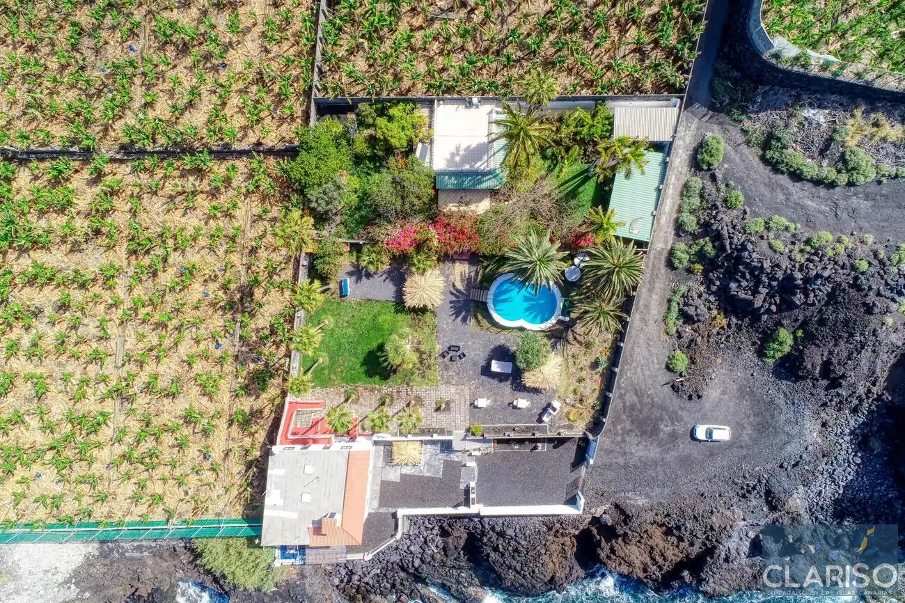Apartamentos La Bayana 6: Ferienwohnung mit Meerblick direkt am Atlantik nahe Puerto Naos auf La Palma