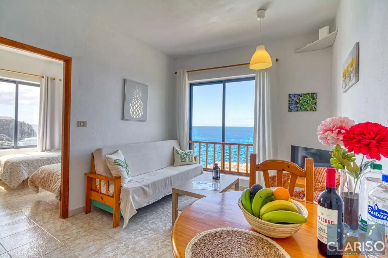 Apartamentos La Bayana 5: Ferienwohnung direkt am Atlantik nahe Puerto Naos auf La Palma