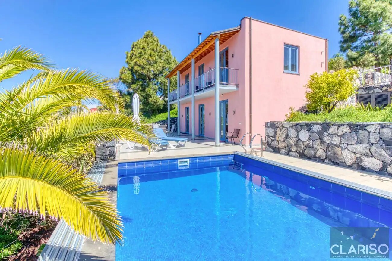 Villa Buena Vista: Ferienhaus mit inklusive Pool und Sauna auf 830 m in Tijarafe auf La Palma