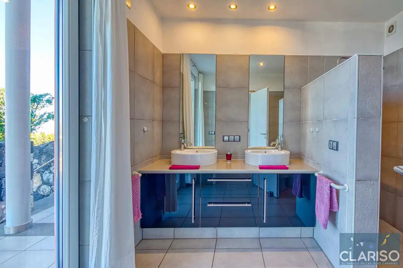 Villa Buena Vista: Ferienhaus mit inklusive Pool und Sauna auf 830 m in Tijarafe auf La Palma