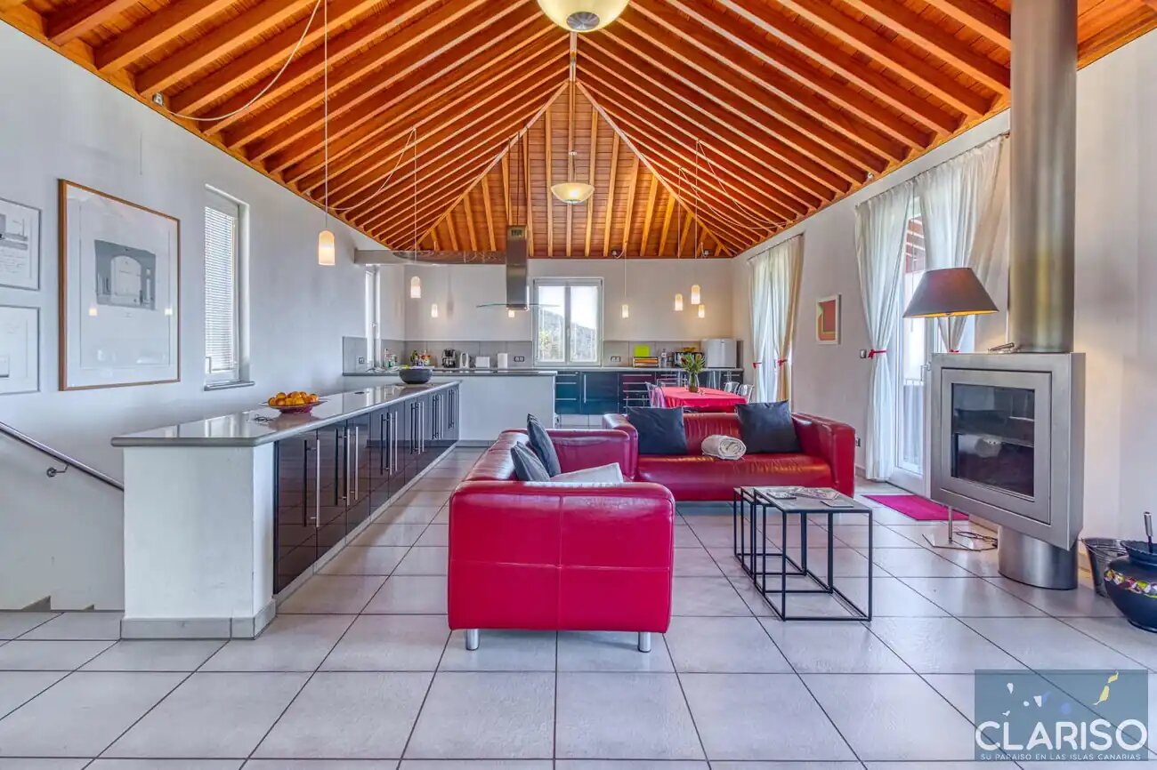 Villa Buena Vista: Ferienhaus mit inklusive Pool und Sauna auf 830 m in Tijarafe auf La Palma