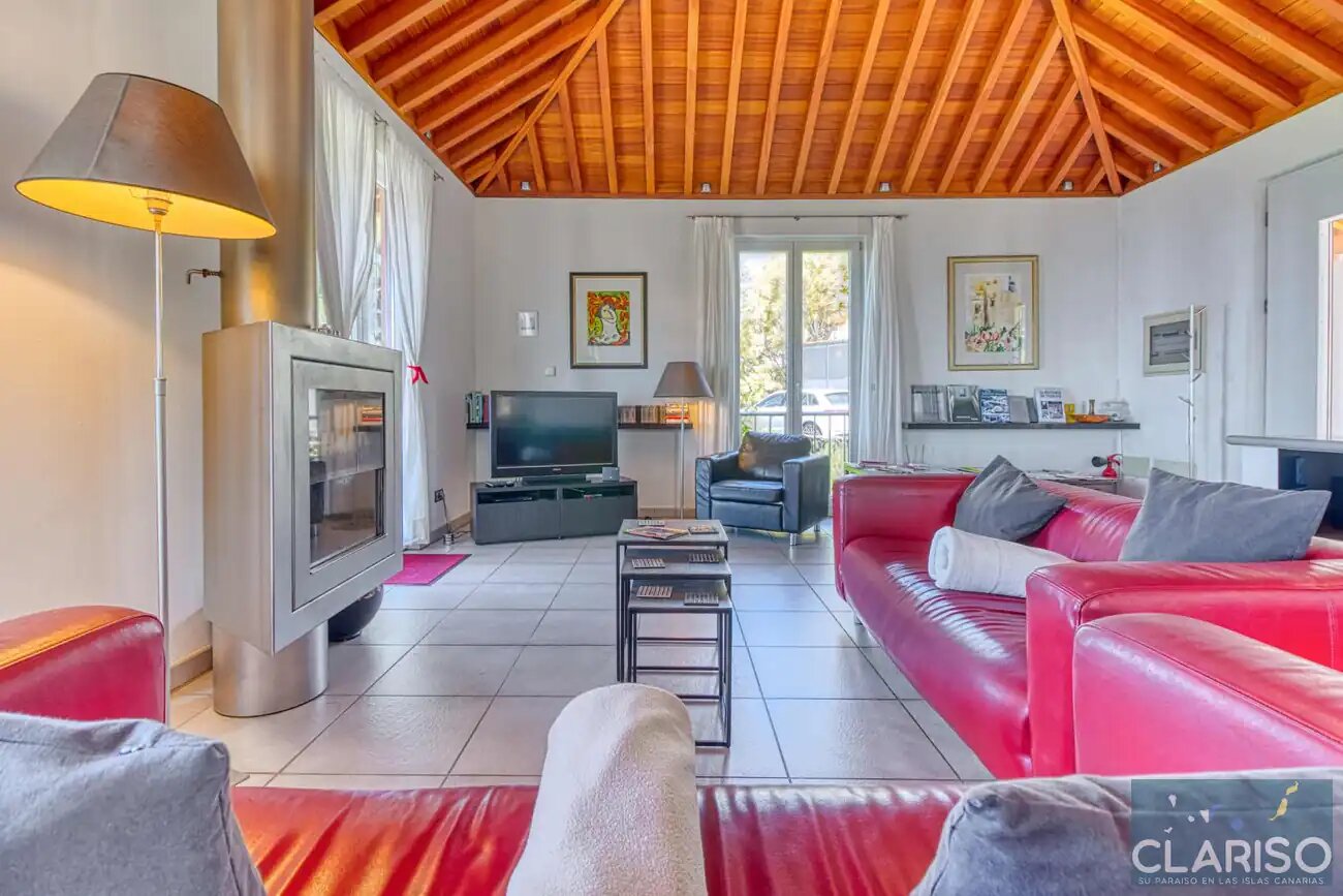 Villa Buena Vista: Ferienhaus mit inklusive Pool und Sauna auf 830 m in Tijarafe auf La Palma