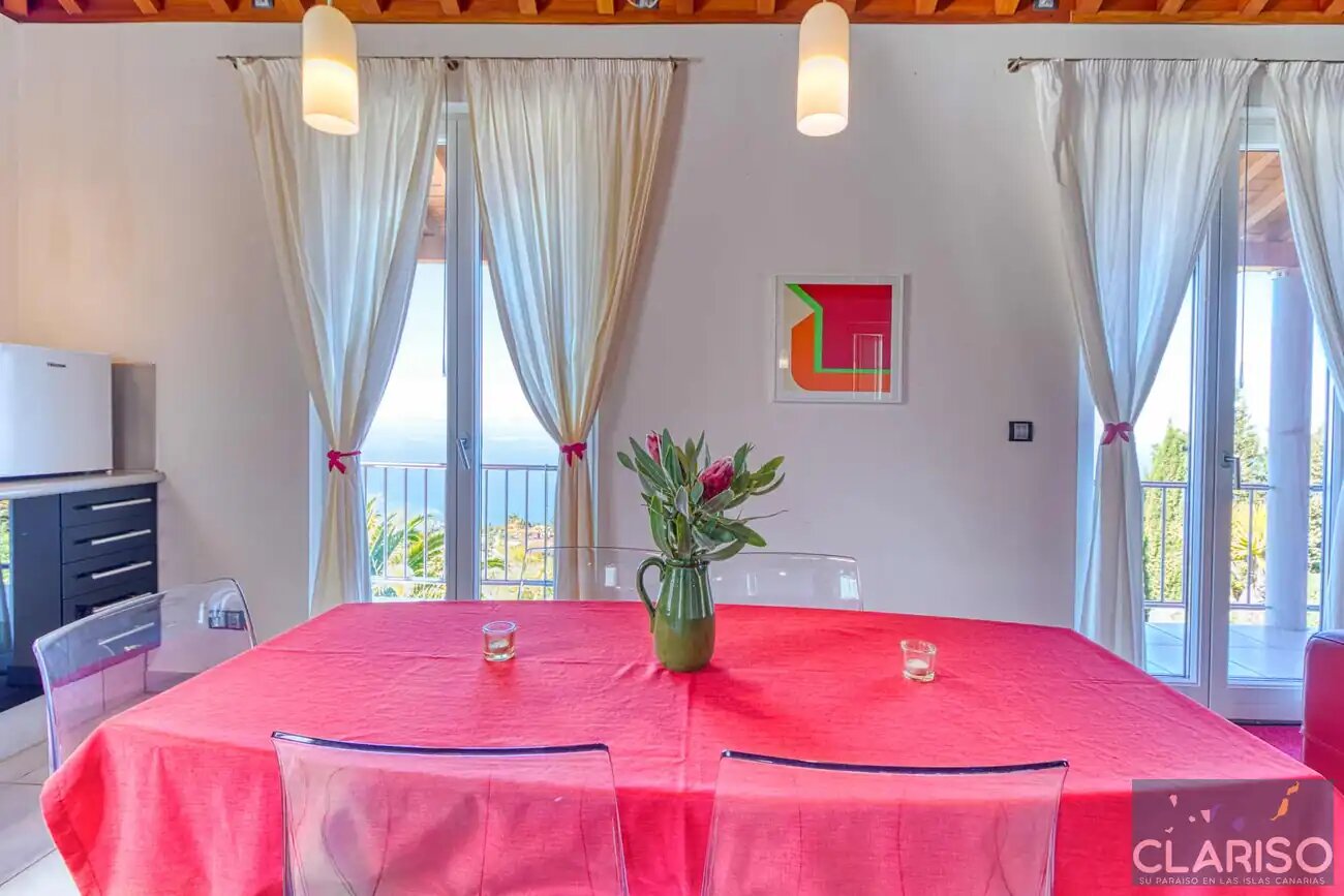 Villa Buena Vista: Ferienhaus mit inklusive Pool und Sauna auf 830 m in Tijarafe auf La Palma