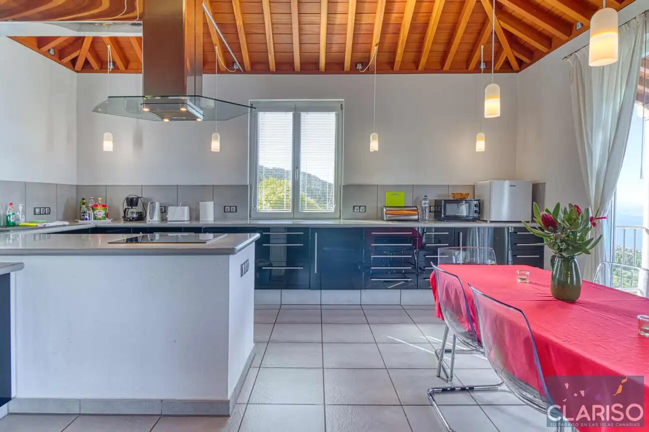 Villa Buena Vista: Ferienhaus mit inklusive Pool und Sauna auf 830 m in Tijarafe auf La Palma