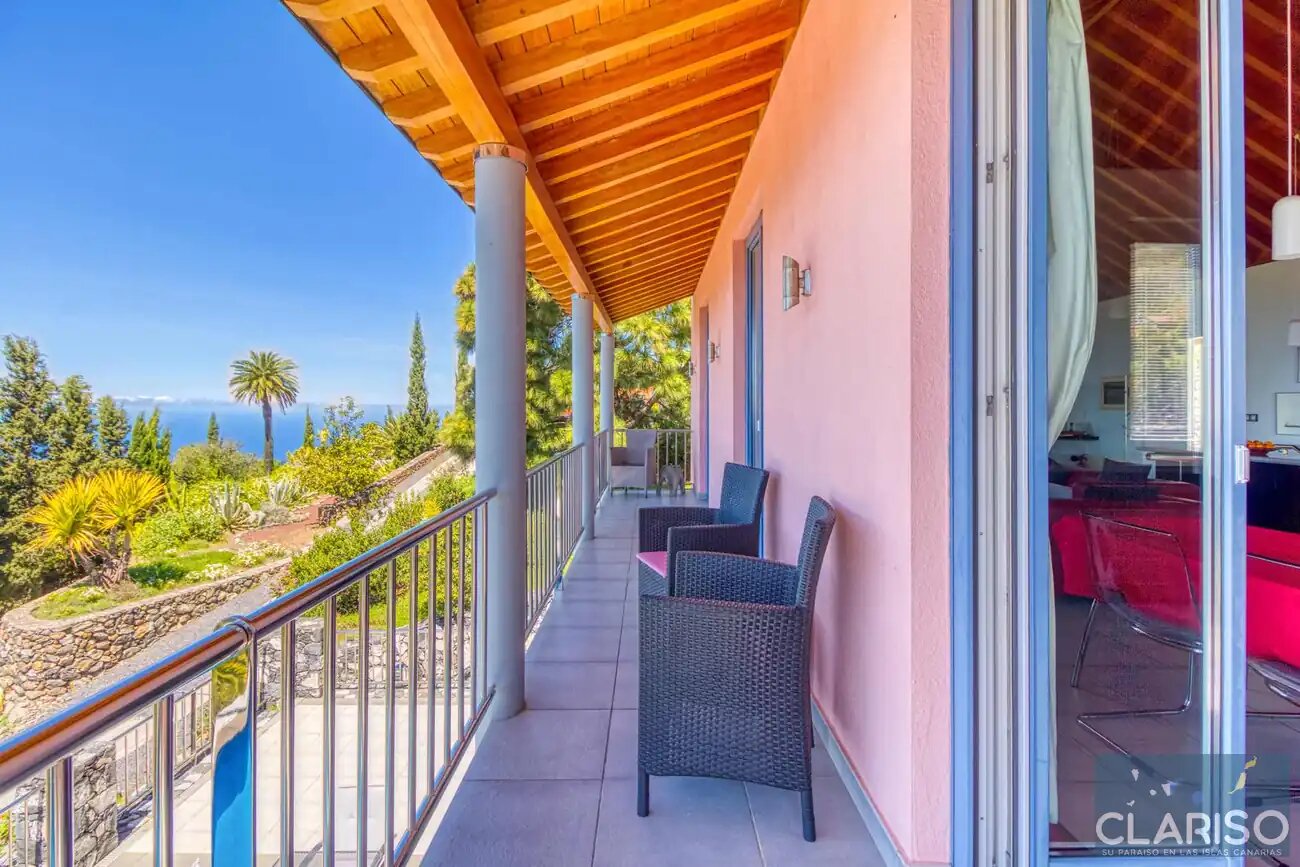 Villa Buena Vista: Ferienhaus mit inklusive Pool und Sauna auf 830 m in Tijarafe auf La Palma