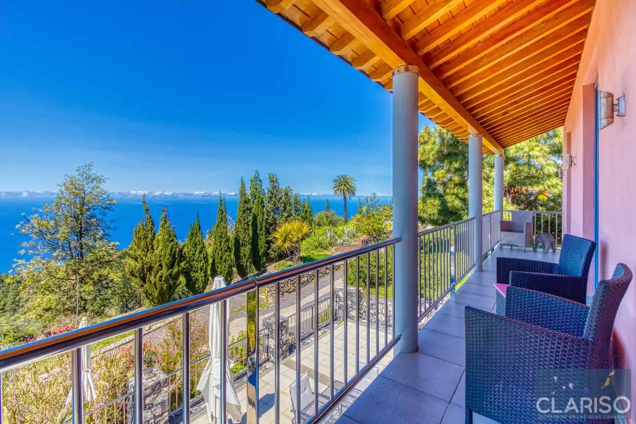 Villa Buena Vista: Ferienhaus mit inklusive Pool und Sauna auf 830 m in Tijarafe auf La Palma