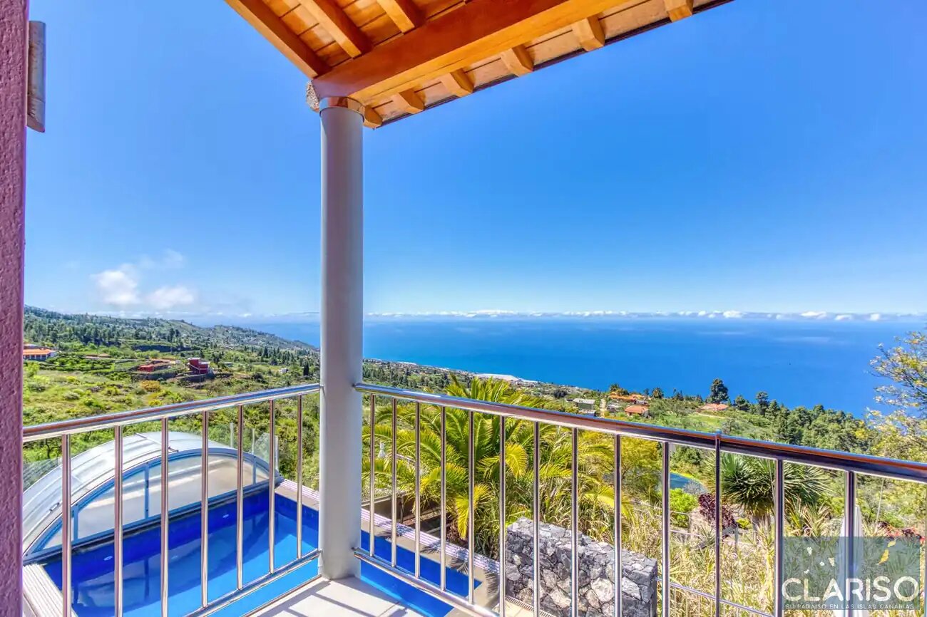 Villa Buena Vista: Ferienhaus mit inklusive Pool und Sauna auf 830 m in Tijarafe auf La Palma
