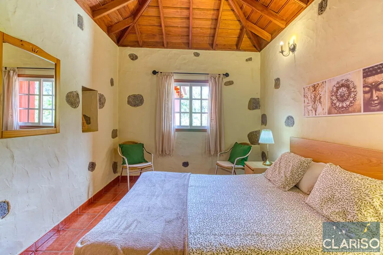Casa Pedro: Ferienhaus mit Pool und Meerblick auf 793 m in der Natur von Tijarafe auf La Palma