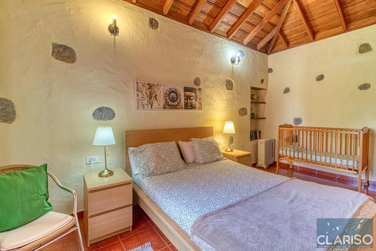 Casa Pedro: Ferienhaus mit Pool und Meerblick auf 793 m in der Natur von Tijarafe auf La Palma