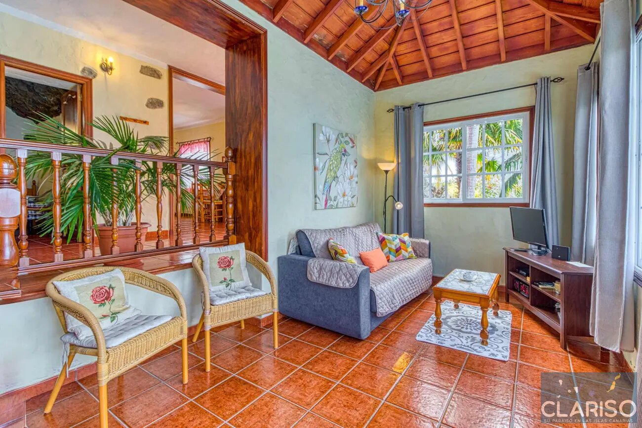 Casa Pedro: Ferienhaus mit Pool und Meerblick auf 793 m in der Natur von Tijarafe auf La Palma