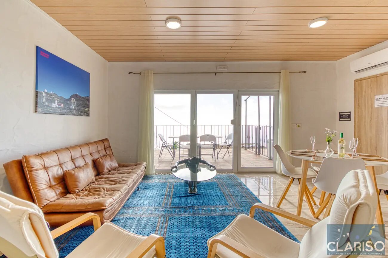 Hotel Rural Los Piratas Roque 6: Höchstgelegenes Apartment mit Meerblick und Frühstück in Tijarafe auf La Palma