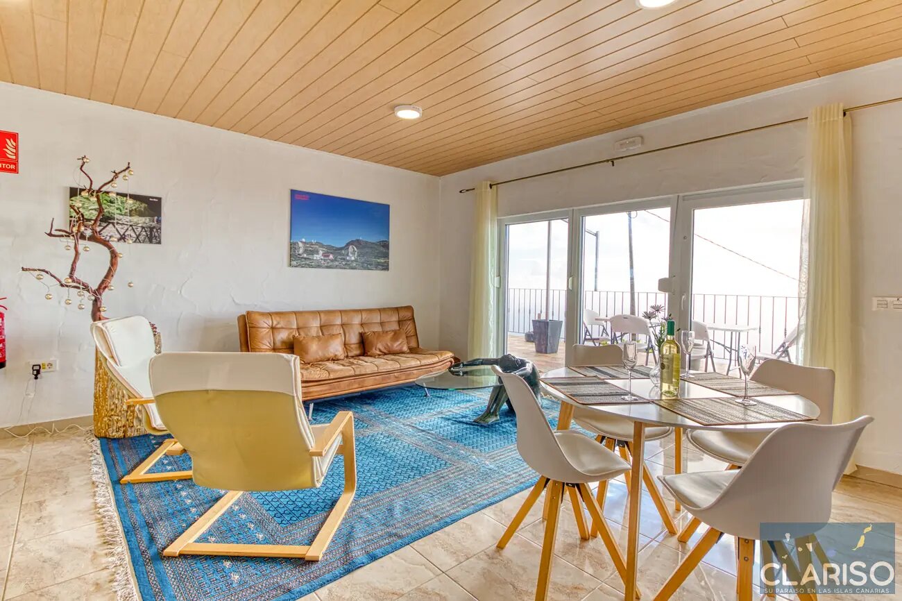 Hotel Rural Los Piratas Roque 6: Höchstgelegenes Apartment mit Meerblick und Frühstück in Tijarafe auf La Palma