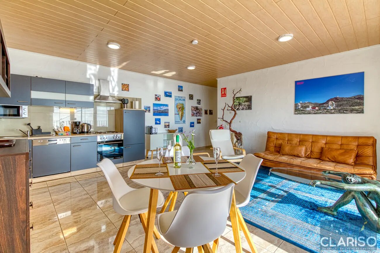Hotel Rural Los Piratas Roque 6: Höchstgelegenes Apartment mit Meerblick und Frühstück in Tijarafe auf La Palma