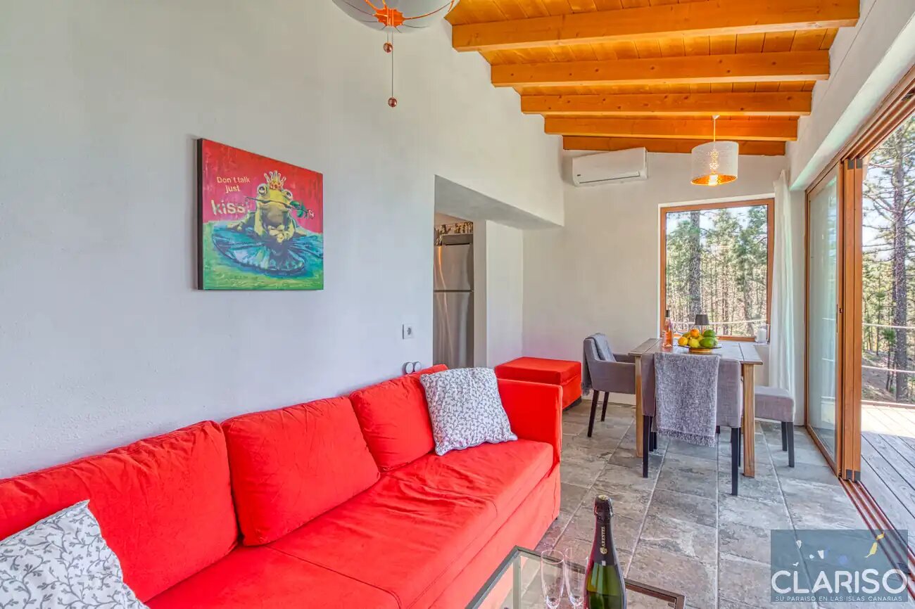 Bodega Linda: Renovierte ehemalige Bodega mit Liegepool auf 1304 m in den Weinbergen von Puntagorda auf La Palma