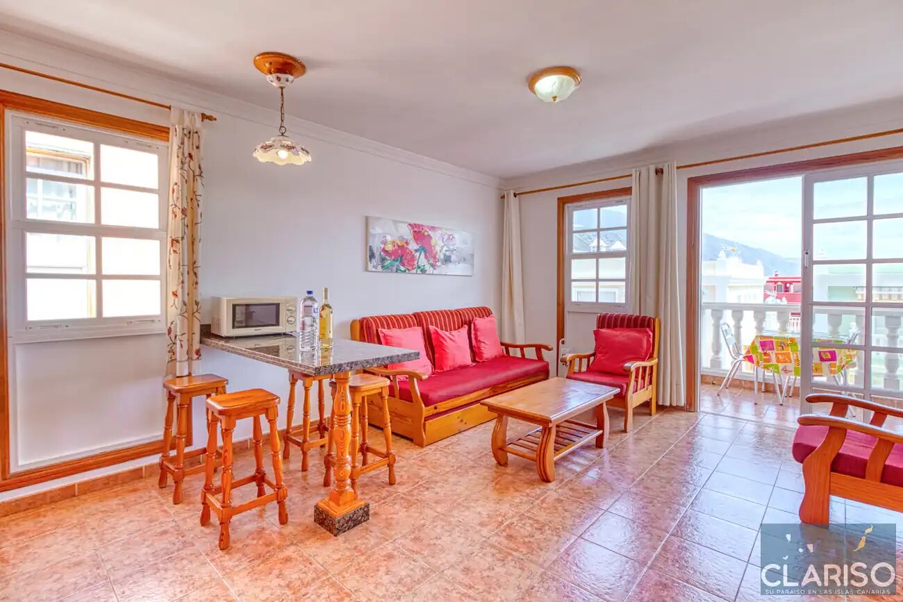 Apartamento Roque Horizonte: Ferienwohnung mit Balkon und seitlichem Meerblick nahe dem Strand in Puerto Naos auf La Palma