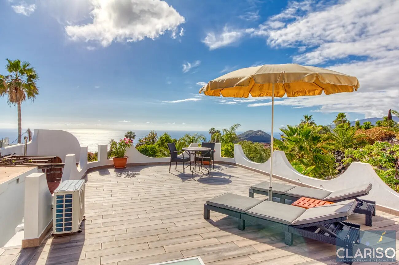 Casa Zamar: Ferienwohnung mit exklusiver Dachterrasse und solargeheiztem Pool im Komplex Puro Atlántico auf La Palma
