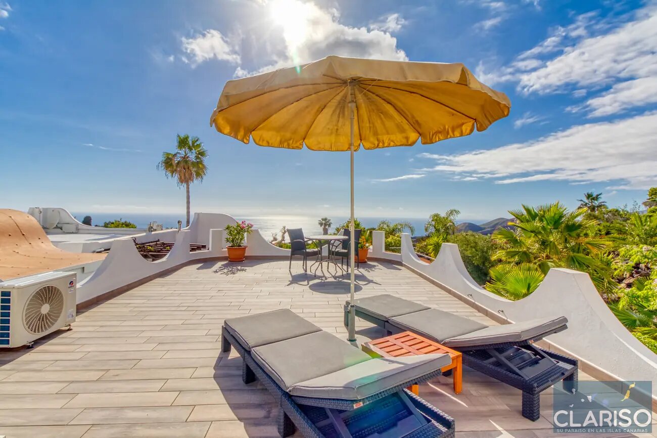Casa Zamar: Ferienwohnung mit exklusiver Dachterrasse und solargeheiztem Pool im Komplex Puro Atlántico auf La Palma