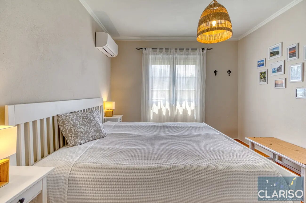 Casa Estrelicia: Apartment mit weißer kanarischer Holzdecke und Gemeinschaftspool in El Paso auf La Palma