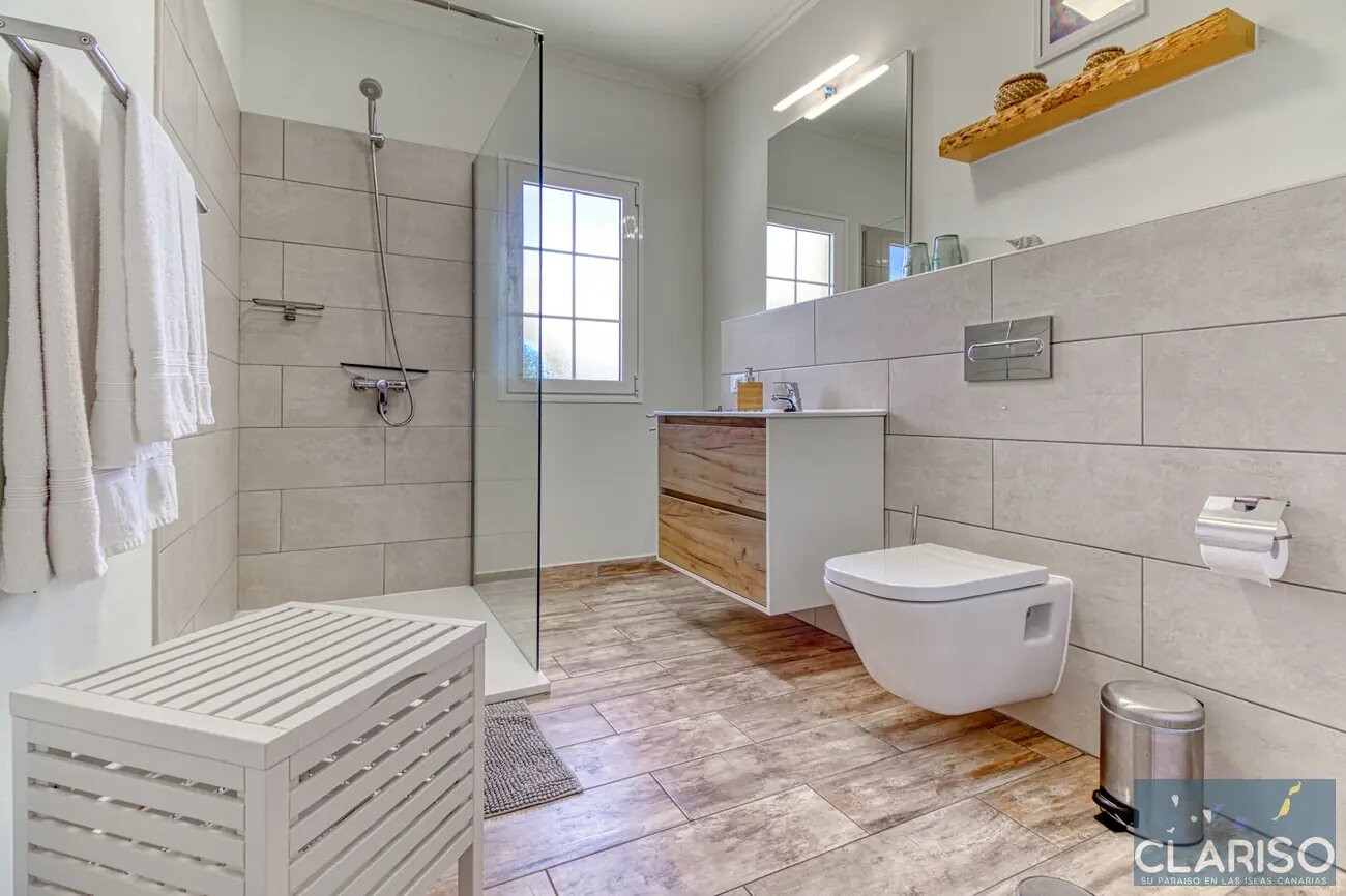 Casa Estrelicia: Apartment mit weißer kanarischer Holzdecke und Gemeinschaftspool in El Paso auf La Palma