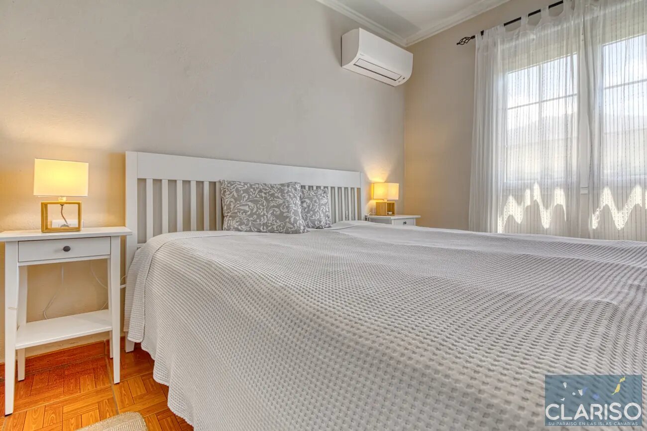 Casa Estrelicia: Apartment mit weißer kanarischer Holzdecke und Gemeinschaftspool in El Paso auf La Palma