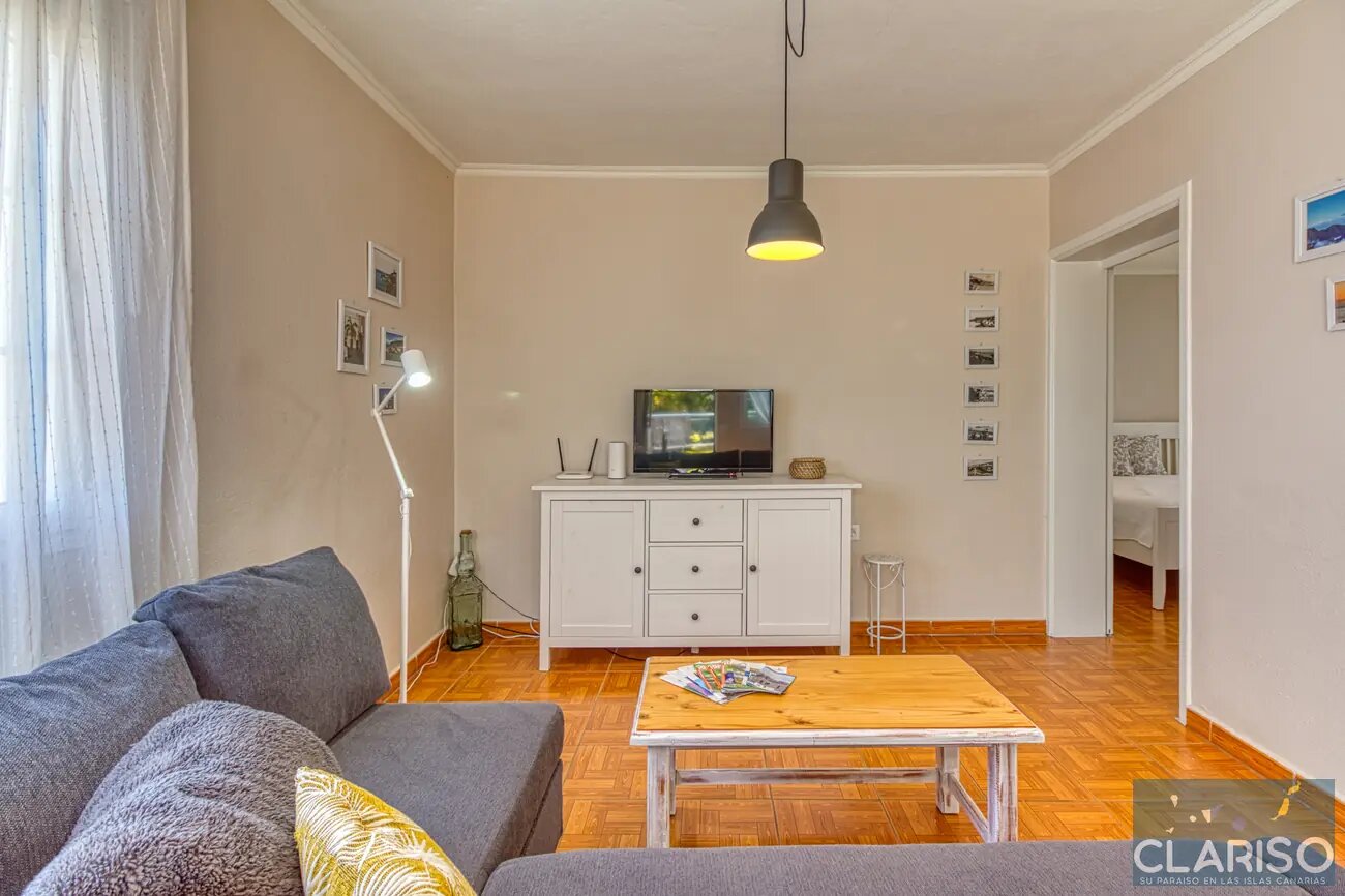 Casa Palmera El Paso: Apartment mit Vulkanblick von der überdachten Terrasse in La Pequeña Maravilla auf La Palma