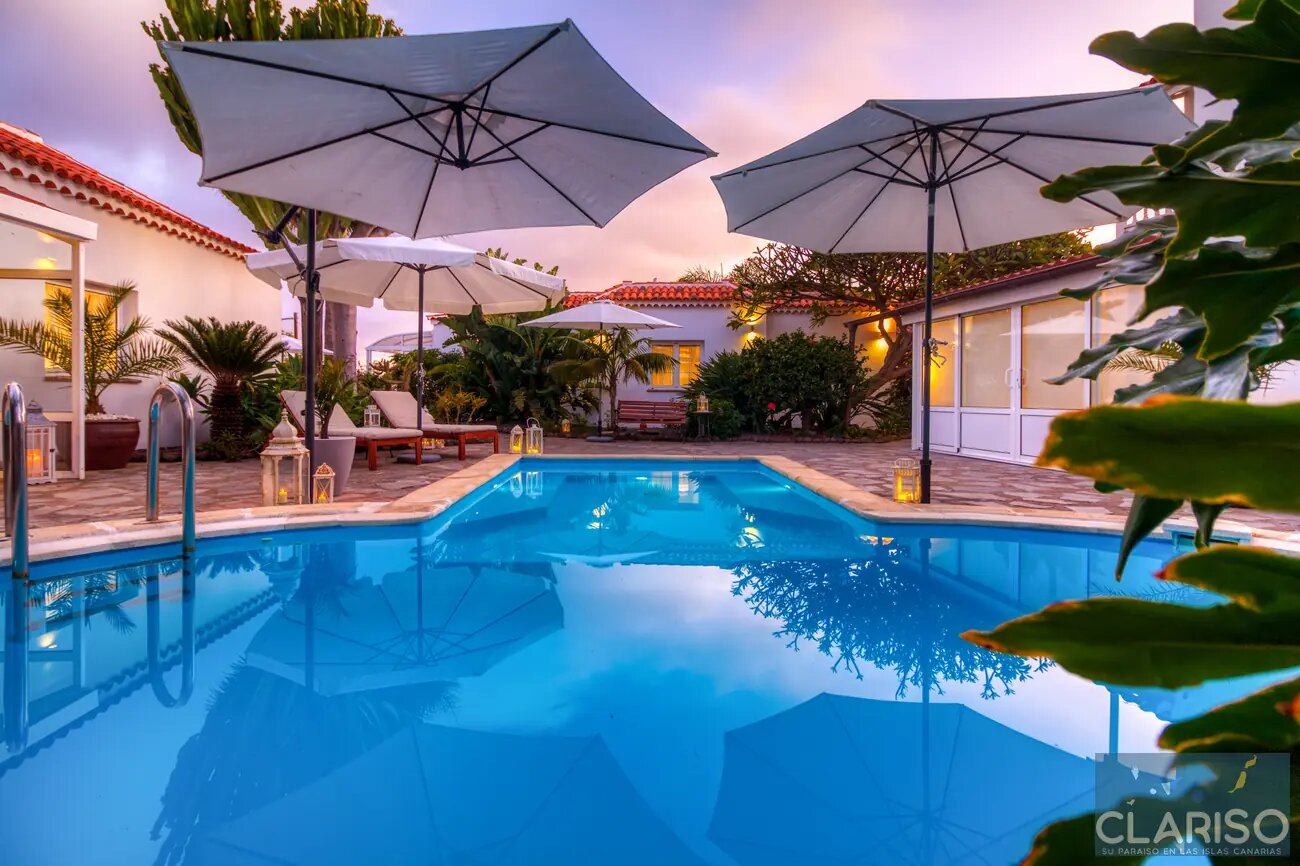Casa Palmera El Paso: Apartment mit Vulkanblick von der überdachten Terrasse in La Pequeña Maravilla auf La Palma
