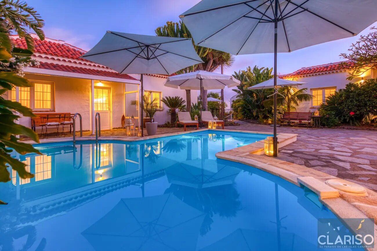 Casa Palmera El Paso: Apartment mit Vulkanblick von der überdachten Terrasse in La Pequeña Maravilla auf La Palma