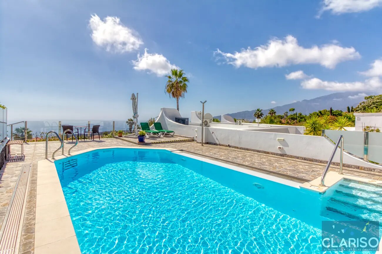 Casa Yonit: 2021 renoviertes Ferienapartment mit solargeheiztem Pool im Komplex Puro Atlántico auf La Palma