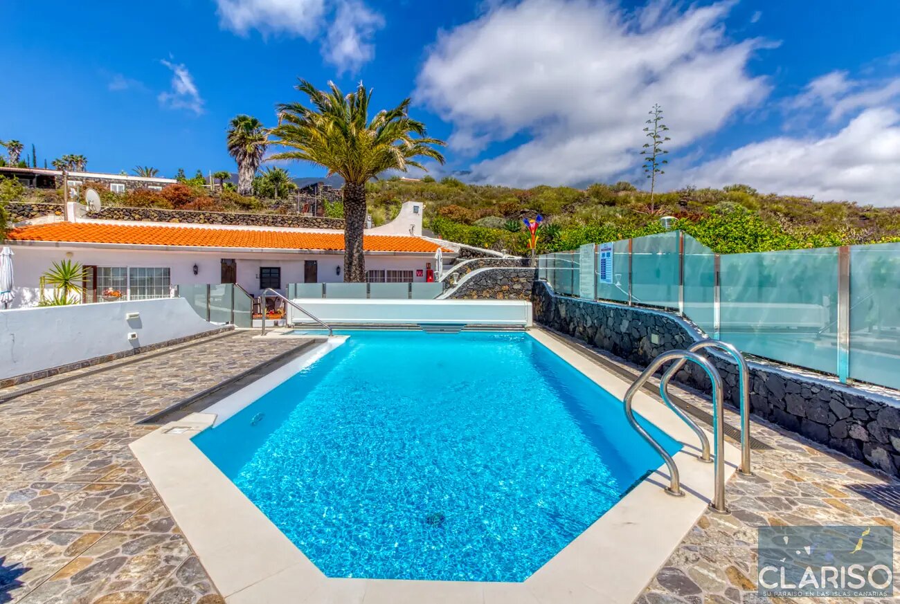 Casa Yonit: 2021 renoviertes Ferienapartment mit solargeheiztem Pool im Komplex Puro Atlántico auf La Palma