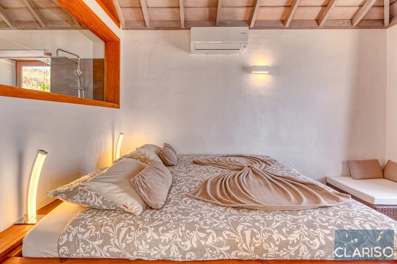 Finca Palomar: Ferienhaus auf einer Olivenfinca mit Fußbodenheizung und Sternenhimmel in Puntagorda auf La Palma