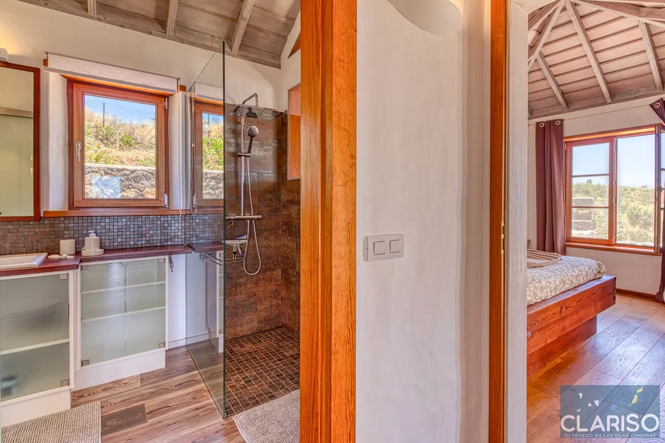 Finca Palomar: Ferienhaus auf einer Olivenfinca mit Fußbodenheizung und Sternenhimmel in Puntagorda auf La Palma