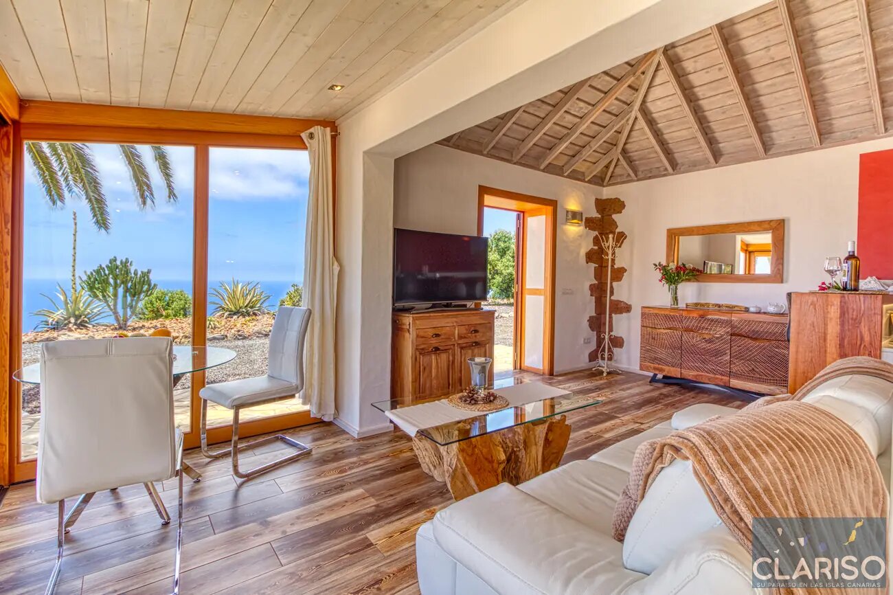 Finca Palomar: Ferienhaus auf einer Olivenfinca mit Fußbodenheizung und Sternenhimmel in Puntagorda auf La Palma