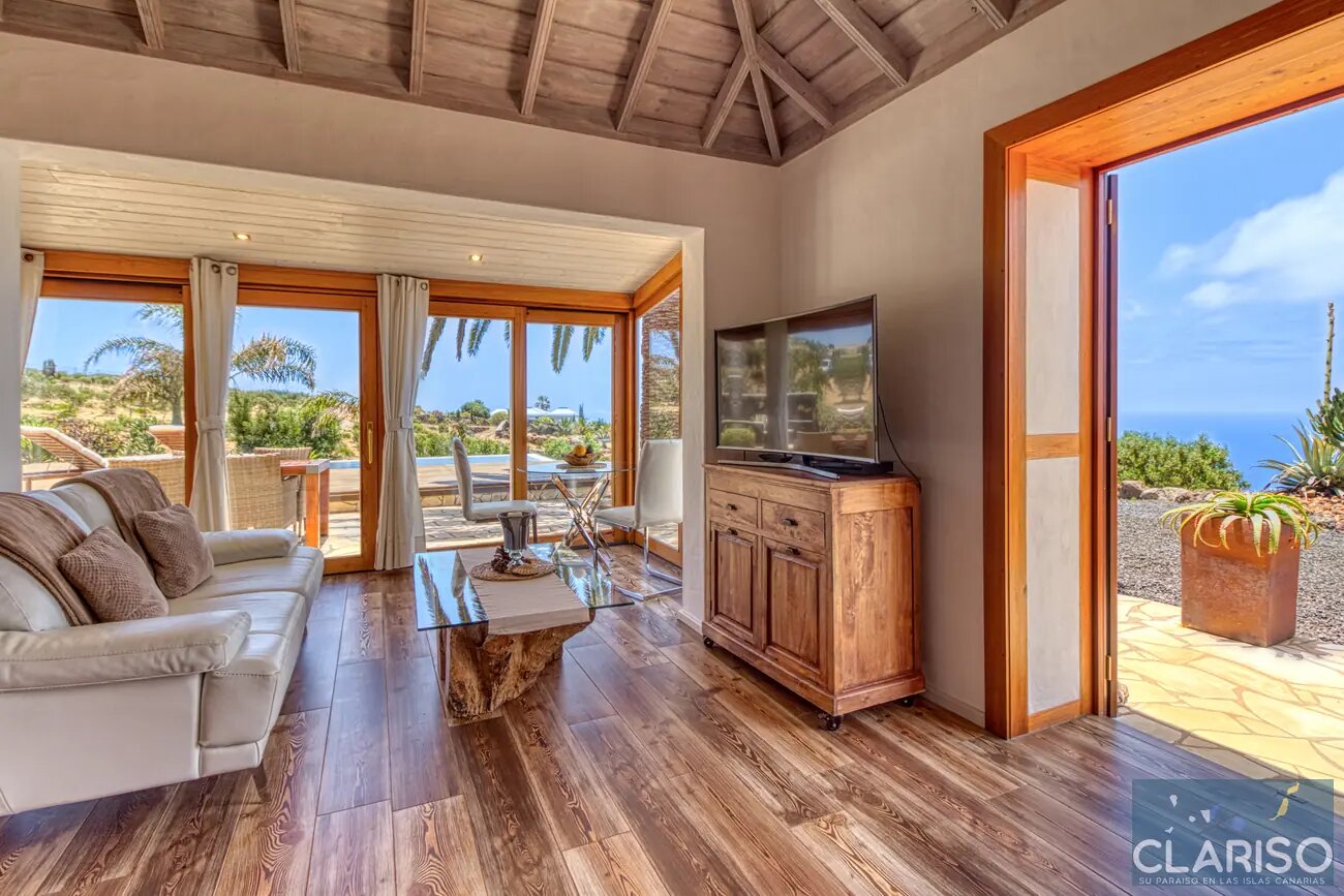 Finca Palomar: Ferienhaus auf einer Olivenfinca mit Fußbodenheizung und Sternenhimmel in Puntagorda auf La Palma