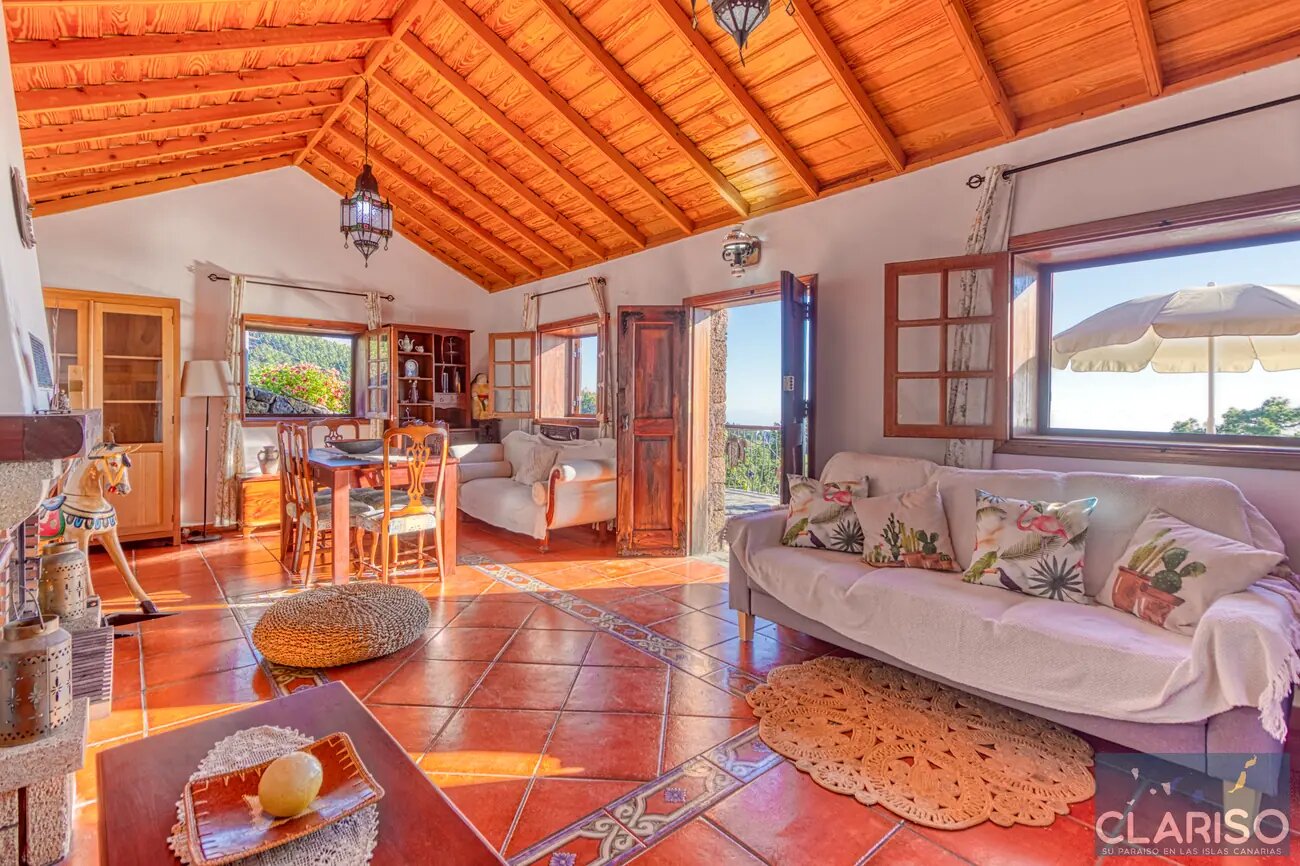 Casa El Algarrobo: Ferienhaus auf 1360 m über den Wolken in den Weinbergen von Puntagorda auf La Palma