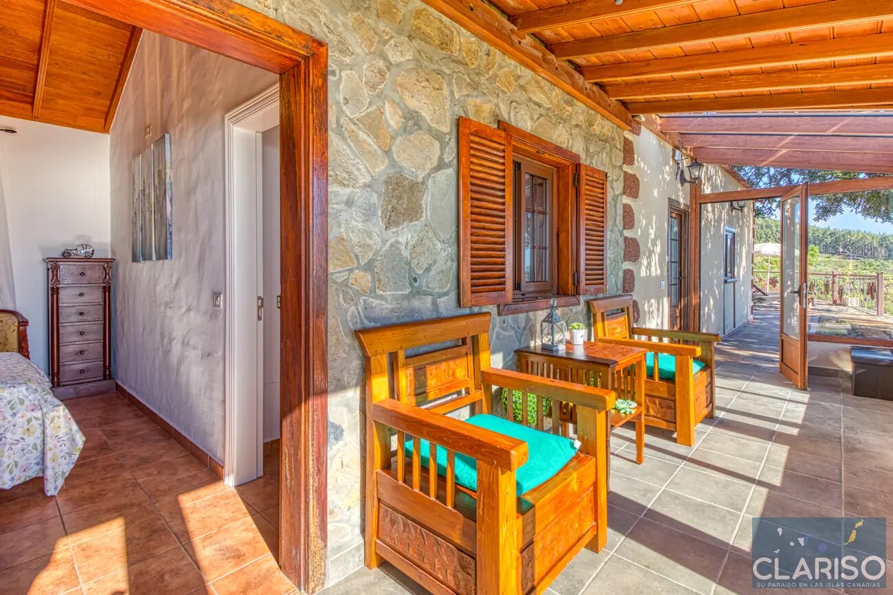 Casa El Algarrobo: Ferienhaus auf 1360 m über den Wolken in den Weinbergen von Puntagorda auf La Palma