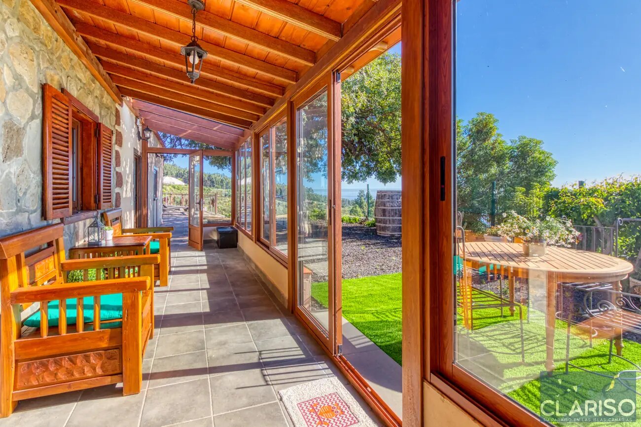 Casa El Algarrobo: Ferienhaus auf 1360 m über den Wolken in den Weinbergen von Puntagorda auf La Palma