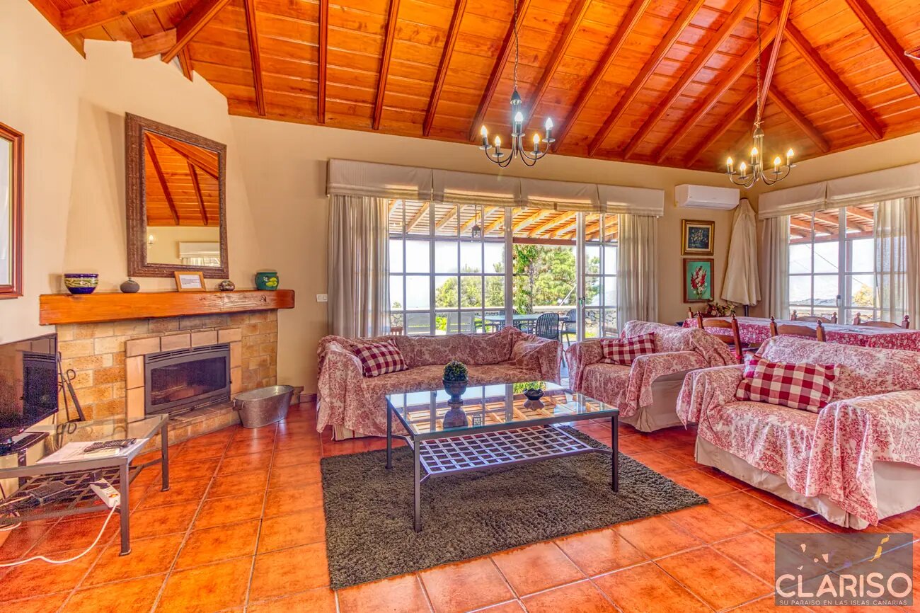 Villa Cerca Verde: Ferienhaus mit weitestem Panoramablick der Anlage Villas las Cercas in El Paso auf La Palma