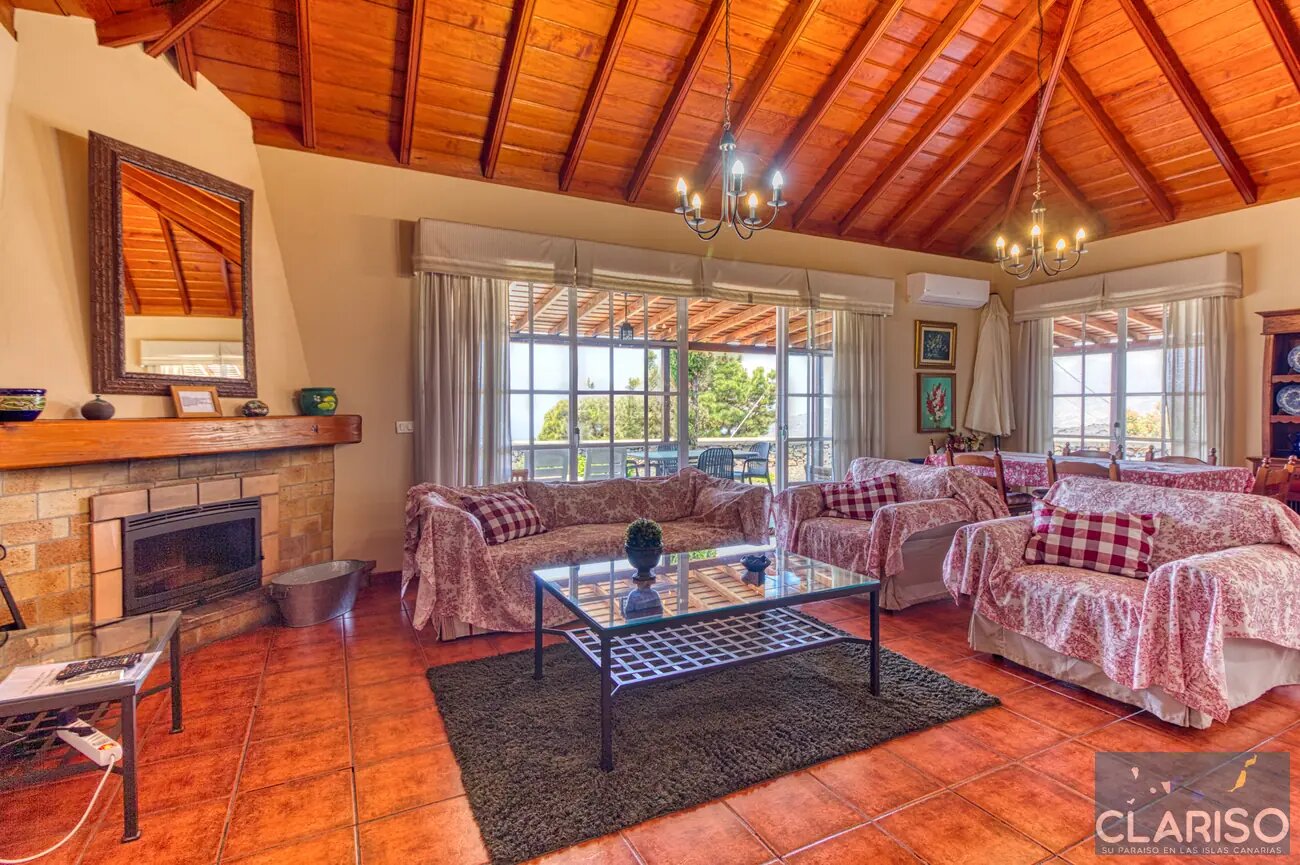 Villa Cerca Verde: Ferienhaus mit weitestem Panoramablick der Anlage Villas las Cercas in El Paso auf La Palma