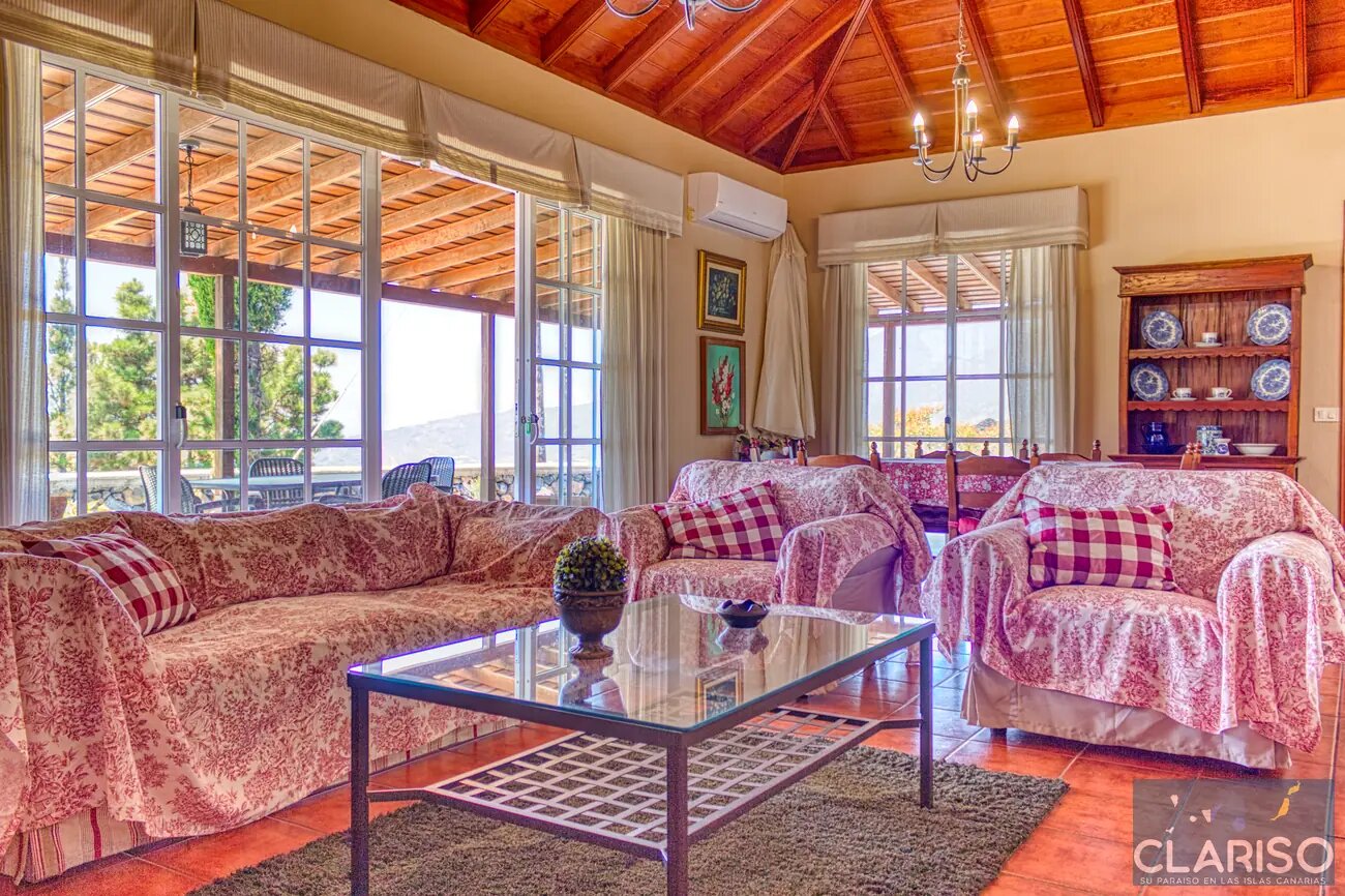 Villa Cerca Verde: Ferienhaus mit weitestem Panoramablick der Anlage Villas las Cercas in El Paso auf La Palma